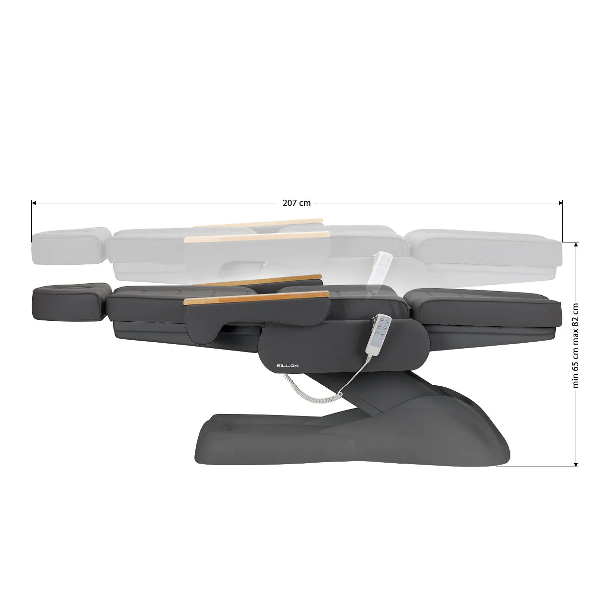 Hoitotuoli SILLON Lux 273b 3 moottoria, harmaa