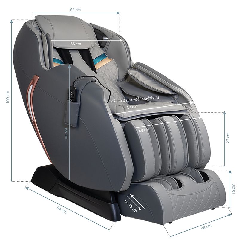 Sakura hierontatuoli Comfort 807, harmaa