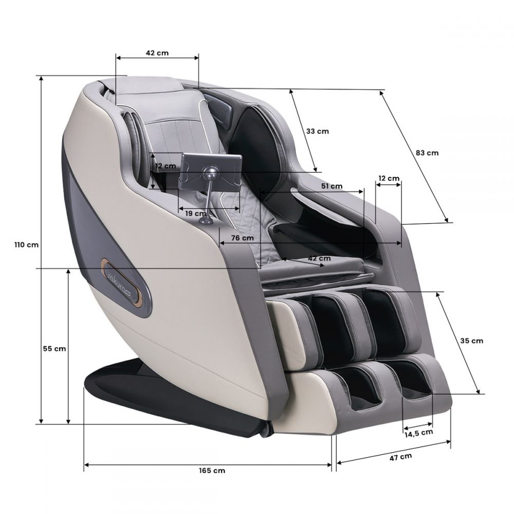 Sakura hierontatuoli Comfort Plus 806, harma