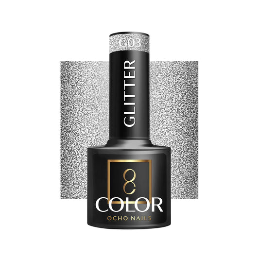 Ocho Nails Glitter geelilakka G03