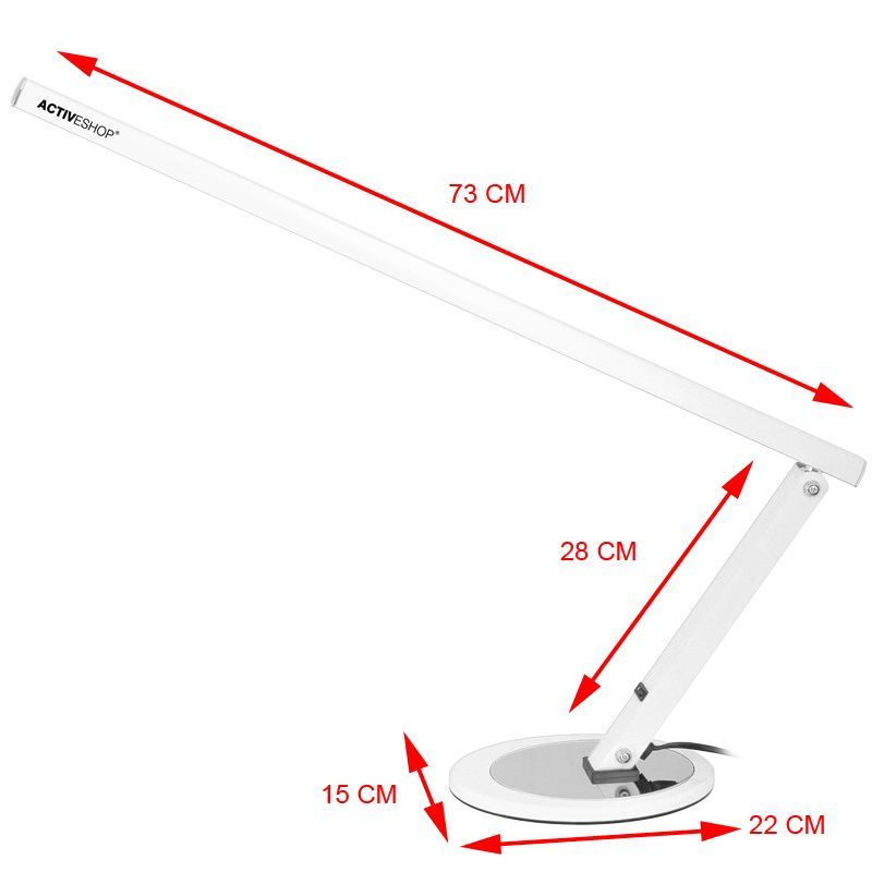 Työpöytävalaisin SLIM LED valkoinen